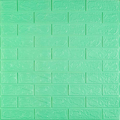 3D панель самоклеюча 700х770х3мм цегла М'ята (012-3) SW-00000233