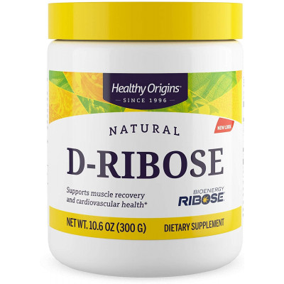D рибоза, D-Ribose, Healthy Origins, порошок, 300 г