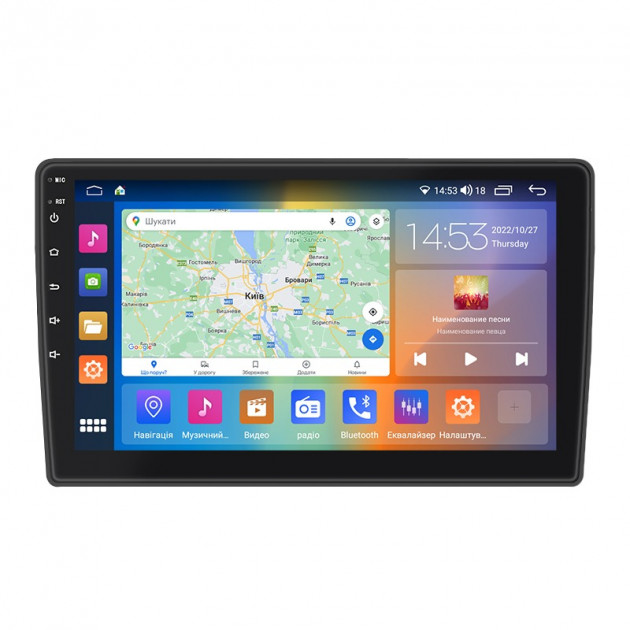 Штатная магнитола Lesko для Ford C-MAX I Рестайлинг 2007-2010 экран 9" 2/32Gb CarPlay 4G Wi-Fi GPS Prime