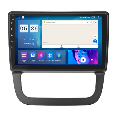 Штатная магнитола Lesko для Volkswagen Jetta V Auto AC 2005-2011 экран 10" 2/32Gb CarPlay 4G Wi-Fi GPS Prime