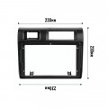 Переходная рамка Toyota Land Cruiser (70) 2007-2020 (3328) 9" Black