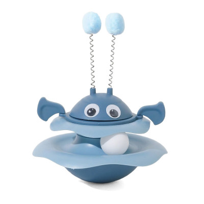 Игрушка Taotaopets 014435 для кота интелектуальная Неваляшка Dark Blue