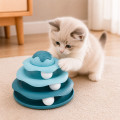 Игрушка Taotaopets 07A10001 для кота интелектуальная 3-х уровневая Башня Dark Blue