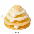 Игрушка Taotaopets 07A10001 для кота интелектуальная 3-х уровневая Башня Yellow