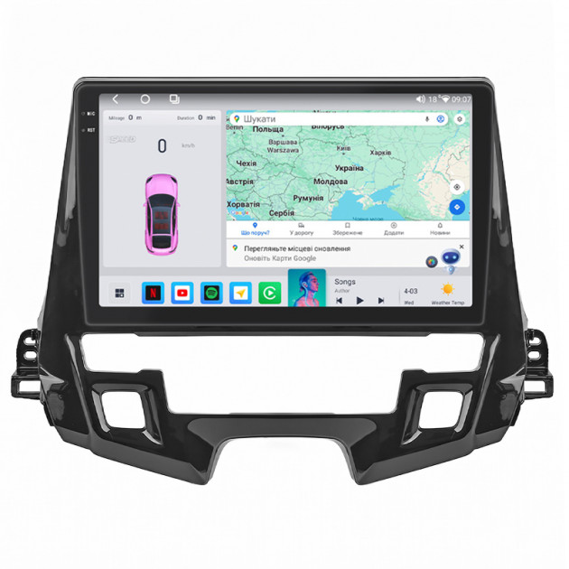 Штатная магнитола Lesko для Honda Odyssey V Рестайлинг 2017-2020 экран 10" 4/64 QLED CarPlay 4G Wi-Fi GPS 360 Prime