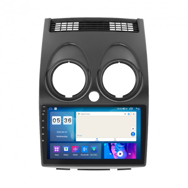 Штатная магнитола Lesko для Nissan Rogue I 2007-2010 экран 9" 4/64Gb CarPlay 4G Wi-Fi GPS Prime
