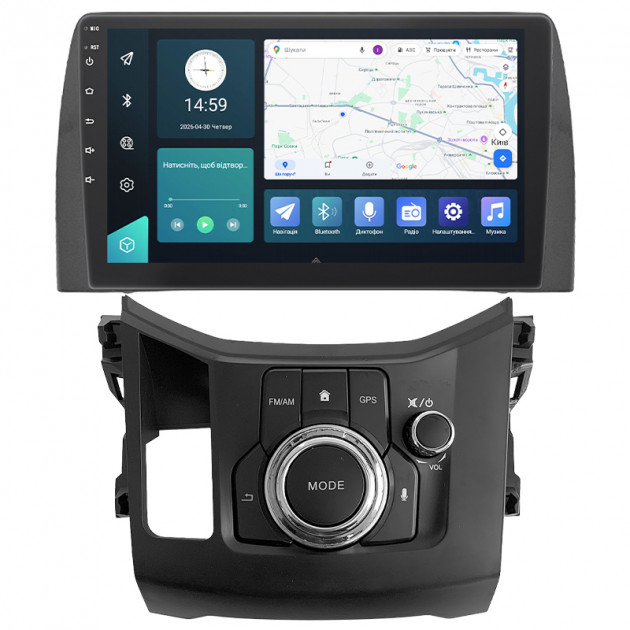 Штатная магнитола Lesko для Mazda CX-5 II Рестайлинг 2021-н.в экран 10" 2/32Gb 4G Wi-Fi GPS Top