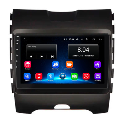 Штатная магнитола Lesko для Ford Edge II 2015-2018 экран 9" 2/32Gb Wi-Fi GPS Base