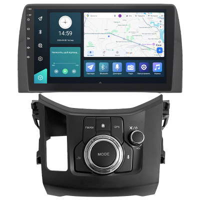Штатная магнитола Lesko для Mazda CX-5 II Рестайлинг 2021-н.в экран 10" 4/64Gb 4G Wi-Fi GPS Top
