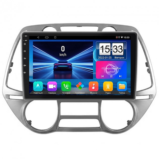 Штатная магнитола Lesko для Hyundai i20 I 2008-2012 экран 9" 1/16Gb Wi-Fi GPS Base
