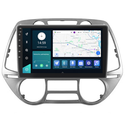 Штатная магнитола Lesko для Hyundai i20 I Auto A/C 2008-2012 экран 9" 6/128Gb 4G Wi-Fi GPS Top
