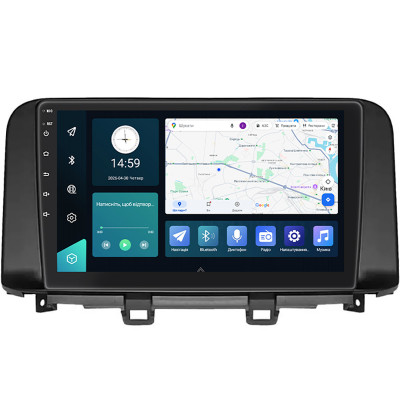 Штатная магнитола Lesko для Hyundai Kona I 2017-2020 экран 10" 4/64Gb 4G Wi-Fi GPS Top