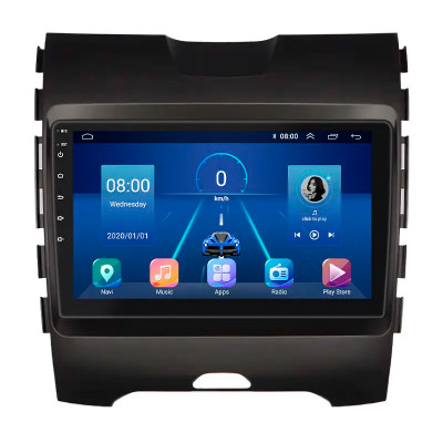 Штатная магнитола Lesko для Ford Edge II 2015-2018 экран 9" 6/128Gb 4G Wi-Fi GPS Top