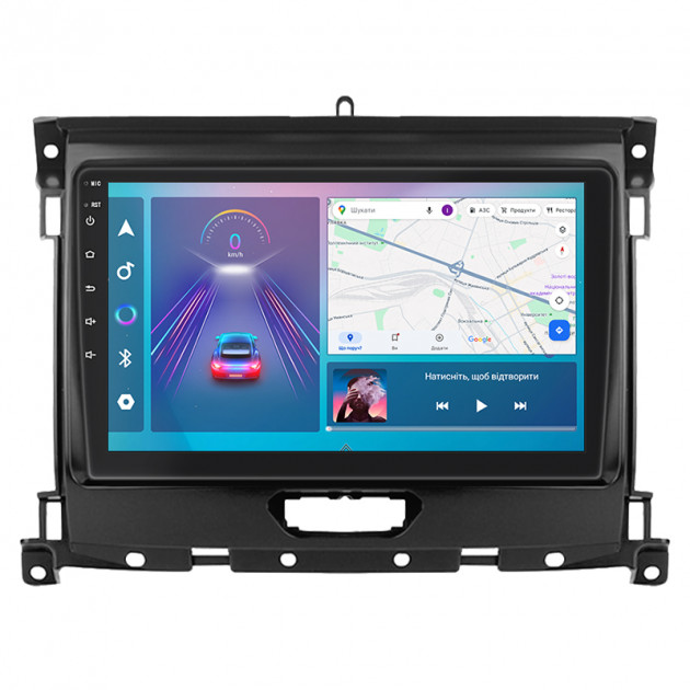 Штатная магнитола Lesko для Ford Ranger III Рестайлинг 2 2019-2023 экран 9" 4/64Gb CarPlay 4G Wi-Fi GPS Prime