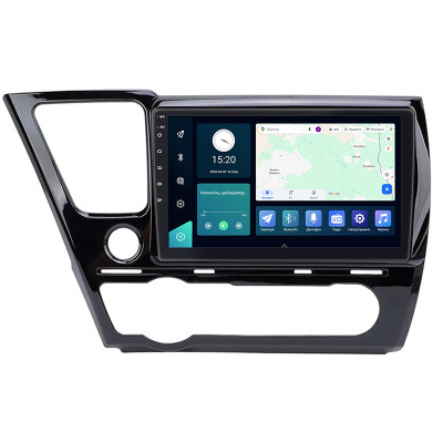 Штатная магнитола Lesko для Honda Civic IX Рестайлинг ver. 2 2013-2017 экран 9" 4/32Gb 4G Wi-Fi GPS Top