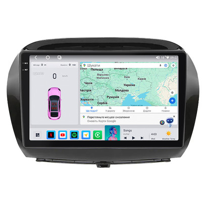 Штатная магнитола Lesko для Honda FR-V  2004-2009 экран 10" 4/64 QLED CarPlay 4G Wi-Fi GPS 360 Prime