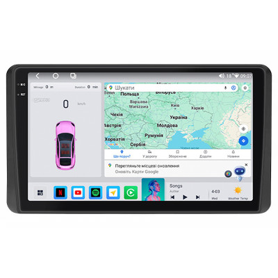 Штатная магнитола Lesko для Kia Sportage V 2021- н.в экран 10" 4/64 QLED CarPlay 4G Wi-Fi GPS 360 Prime