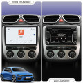 Штатная магнитола Lesko для Volkswagen Scirocco R I Auto A/C 2009-2014 экран 9" 4/64Gb CarPlay 4G Wi-Fi GPS Prime