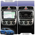 Штатная магнитола Lesko для Volkswagen Scirocco R I Auto A/C 2009-2014 экран 9" 6/128Gb 4G Wi-Fi GPS Top