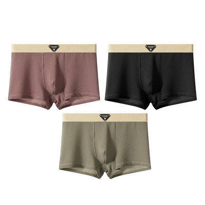 Набор мужских трусов боксеров B6425 Olive/Black/Brick Red из 3 шт XL