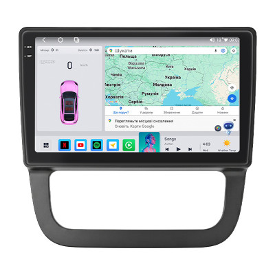 Штатная магнитола Lesko для Volkswagen Golf V Auto AC 2003-2009 экран 10" 4/64 QLED CarPlay 4G Wi-Fi GPS 360 Prime