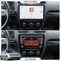 Штатная магнитола Lesko для Volkswagen Golf V Auto AC 2003-2009 экран 10" 4/64 QLED CarPlay 4G Wi-Fi GPS 360 Prime