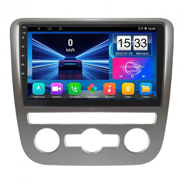 Штатная магнитола Lesko для Volkswagen Scirocco III Auto A/C 2008-2014 экран 9" 2/32Gb Wi-Fi GPS Base
