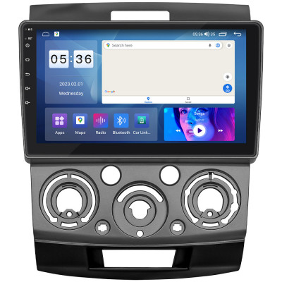 Штатная магнитола Lesko для Ford Ranger II 2006-2009 экран 9" 4/64Gb CarPlay 4G Wi-Fi GPS Prime