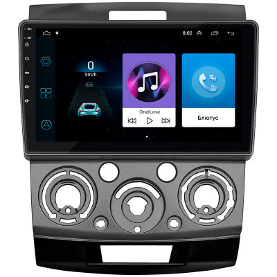 Штатная магнитола Lesko для Ford Ranger II Рестайлинг 2009-2011 экран 9" 1/16Gb Wi-Fi GPS Base