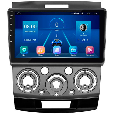 Штатная магнитола Lesko для Ford Ranger II Рестайлинг 2009-2011 экран 9" 2/32Gb 4G Wi-Fi GPS Top