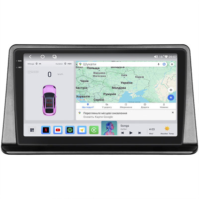 Штатная магнитола Lesko для Mitsubishi Pajero II Рестайлинг 1997-2004 экран 9" 4/64 QLED CarPlay 4G Wi-Fi GPS 360 Prime