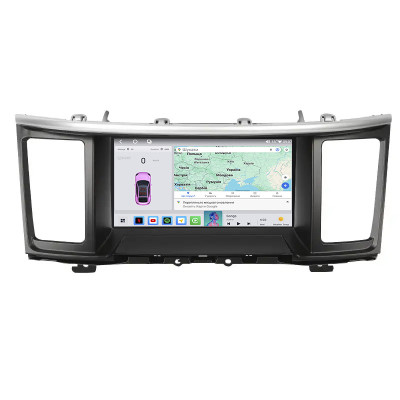 Штатная магнитола Lesko для Nissan Pathfinder V 2021-н.в. экран 9" 4/64 QLED CarPlay 4G Wi-Fi GPS 360 Prime