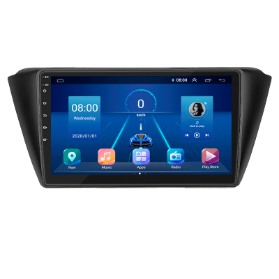 Штатная магнитола Lesko для Skoda Fabia III 2014-2018 экран 9" 2/32Gb 4G Wi-Fi GPS Top