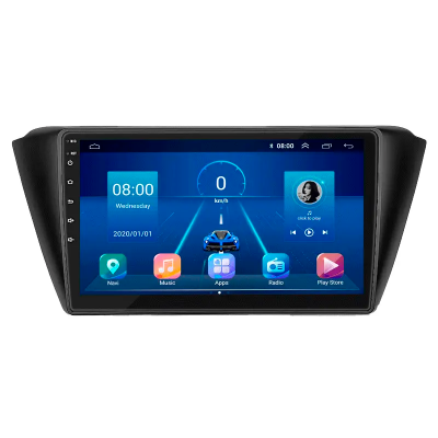 Штатная магнитола Lesko для Skoda Fabia III 2014-2018 экран 9" 4/64Gb 4G Wi-Fi GPS Top