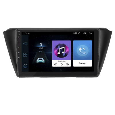 Штатная магнитола Lesko для Skoda Fabia III Рестайлинг 2018-2021 экран 9" 2/32Gb Wi-Fi GPS Base