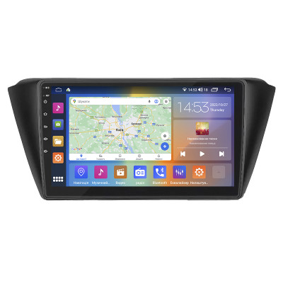 Штатная магнитола Lesko для Skoda Fabia III Рестайлинг 2018-2021 экран 9" 4/64Gb CarPlay 4G Wi-Fi GPS Prime