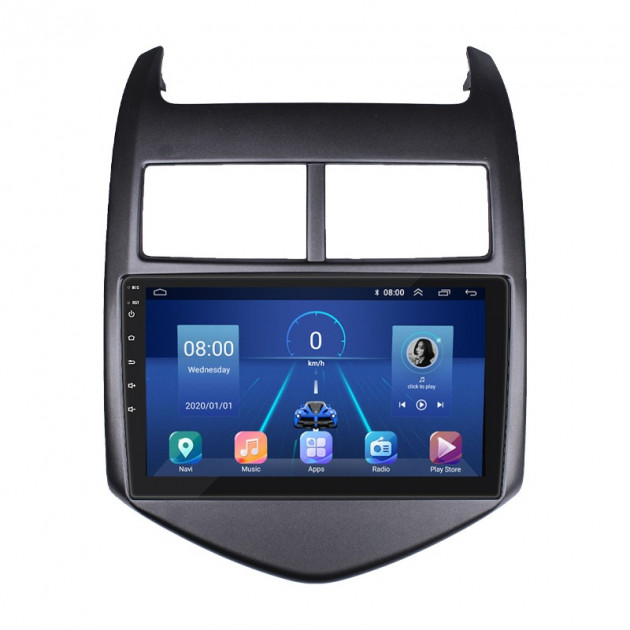 Штатная магнитола Lesko для Chevrolet Sonic I 2011-2016 экран 9" 4/32Gb 4G Wi-Fi GPS Top