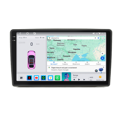 Штатная магнитола Lesko для Mazda Tribute I Рестайлинг 2003-2007 экран 9" 4/64 QLED CarPlay 4G Wi-Fi GPS 360 Prime