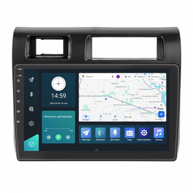 Штатная магнитола Lesko для Toyota Land Cruiser 70 Series 2009-2020 экран 9" 6/128Gb 4G Wi-Fi GPS Top