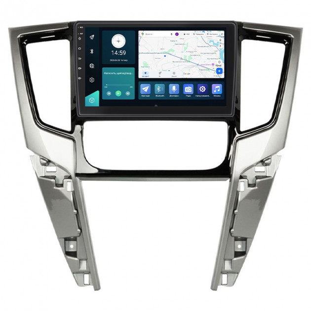 Штатная магнитола Lesko для Mitsubishi L200 V Рестайлинг ver. 2 2019-2023 экран 9" 2/32Gb 4G Wi-Fi GPS Top