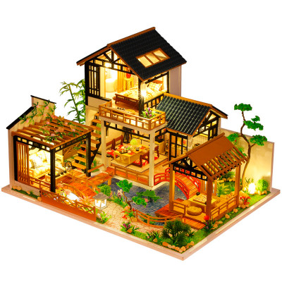 Кукольный дом конструктор DIY House P018-B Дом с садом сборный румбокс