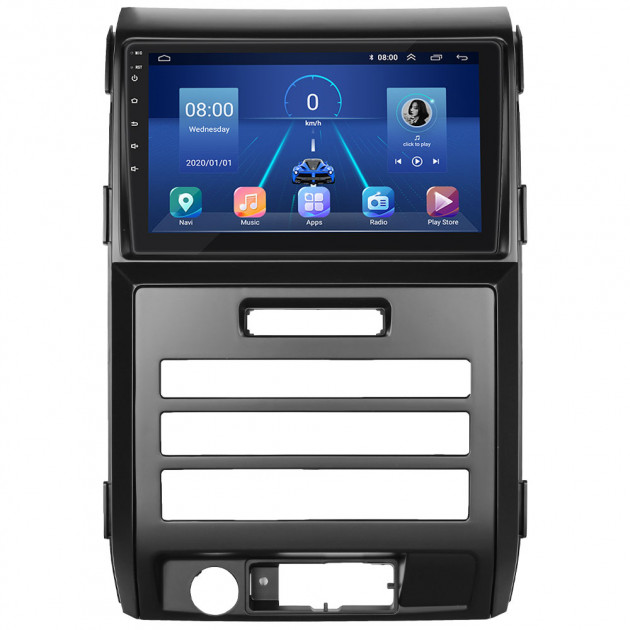 Штатная магнитола Lesko для Ford F-150 XII 2008-2014 экран 9" 4/64Gb 4G Wi-Fi GPS Top