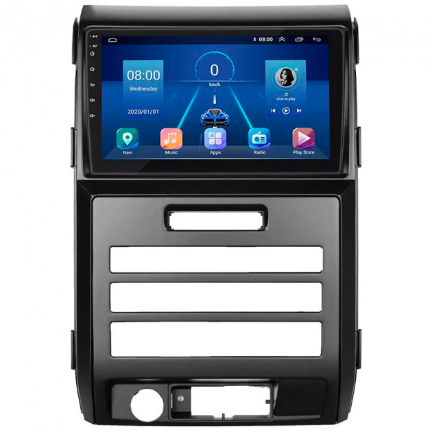 Штатная магнитола Lesko для Ford F-150 XII 2008-2014 экран 9" 6/128Gb 4G Wi-Fi GPS Top