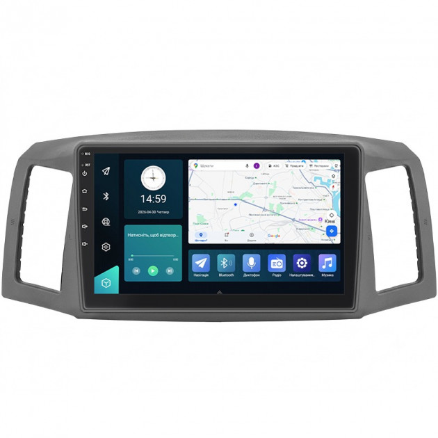 Штатная магнитола Lesko для Jeep Grand Cherokee 2005-2007 экран 10" 2/32Gb 4G Wi-Fi GPS Top
