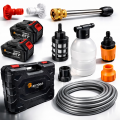 Акумуляторна мийка високого тиску LEO TOOLS 48V + 2 акумулятори (Польща)