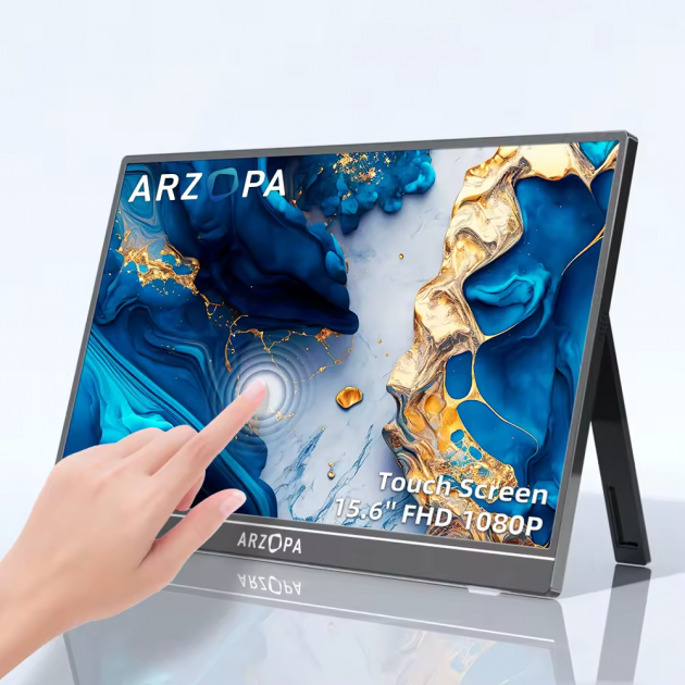 Портативний монітор Arzopa A1T black 15.6" 1920x1080 60 Гц Сенсорний екран