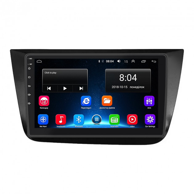 Штатная магнитола Lesko для SEAT Toledo III 2004-2009 экран 9" 2/32Gb Wi-Fi GPS Base