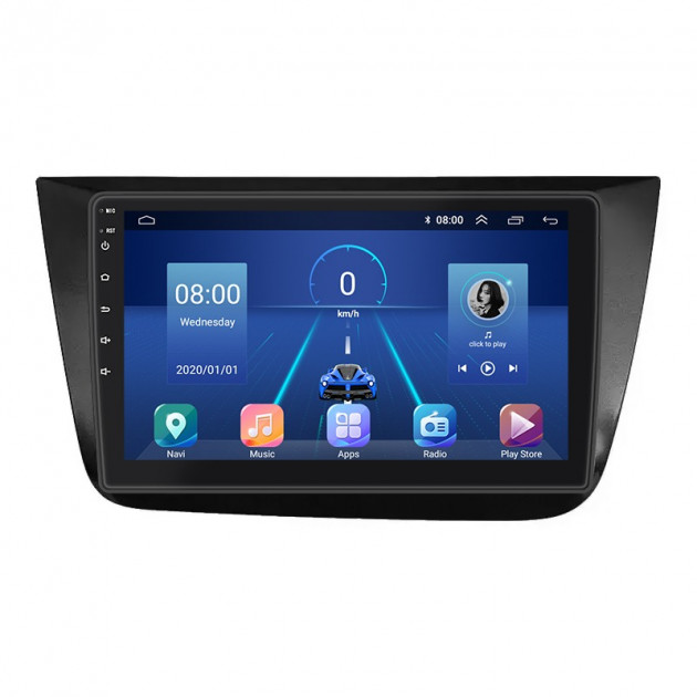 Штатная магнитола Lesko для SEAT Toledo III 2004-2009 экран 9" 2/32Gb 4G Wi-Fi GPS Top