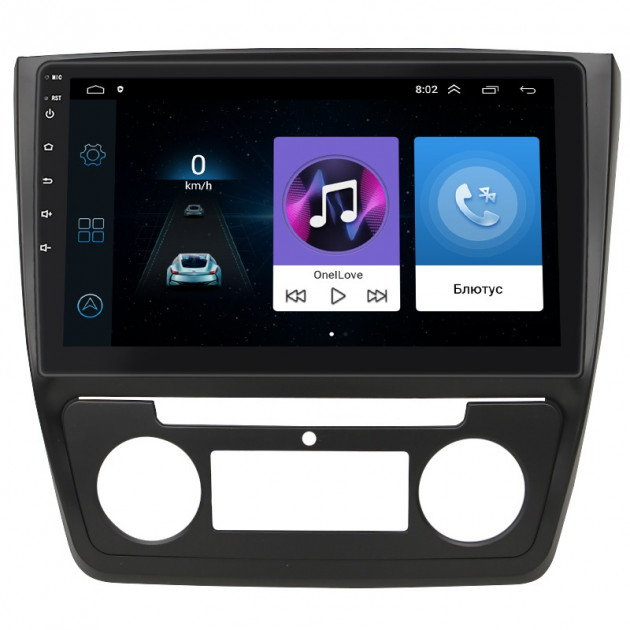 Штатная магнитола Lesko для Skoda Yeti I Рестайлинг type B 2013-2018 экран 10" 1/16Gb Wi-Fi GPS Base