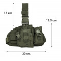 Кобура тактическая набедренная универсальная AOKALI Outdoor B38 Green